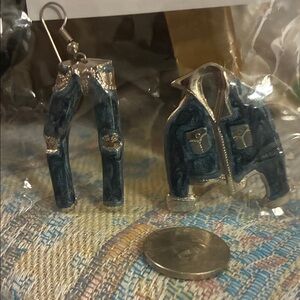 Denim Jacket and Jeans Earrings